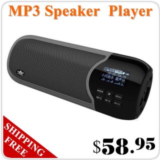 Mini Dual Voice Coil High Bass Stereo FM Micro SD  Music Player 