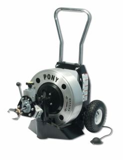 Trojan Pony Power Drain Cleaning Machine w/ Auto Feed Snakes up to 6 