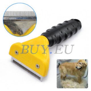 Medium Dog Cat Grooming Shedding Hair Tool Brush Comb Professional Pet 