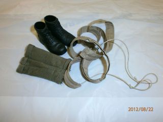 dragon british ammo boots with sock tops and puttees 1/6th scale
