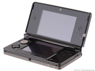 Nintendo 3DS Cosmo Black Handheld System (NTSC) (3 Games)(Case)(C​ar 