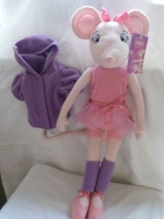 17 ANGELINA BALLERINA SOFT PLUSH TOY/DOLL   BNWT   FROM THE TV 