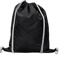 Martin Drawstring Shoe Shoulder Bag Gym Bag, Black