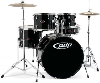 PDP Z5 Complete Drum Set w/Hardware & Cymbals Carbon Black (PDZ522CKCB 
