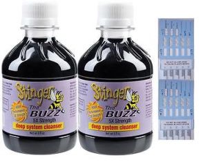   Stinger Buzz 5x Detox w/2 6 Panel Drug Tests(THC/mAMP/COC/OPI/OXY/BZO
