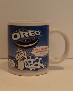 Coffee Mug Oreo Cookies Cow Advertisement Milk Funny Unuique Humerous