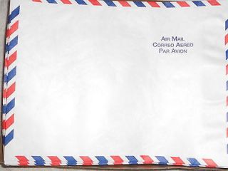 50 AIR MAIL Tyvek Mailers   9 x 12  USA Dupont  Mailing Envelopes Sub 