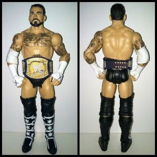 WWE Mattel CM Punk Battle Pack Custom Belt Wrestling Action Figure 