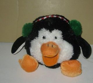 Christmas Singing 10 Chubby Penguin Plush Hand Puppet Jingle Bells