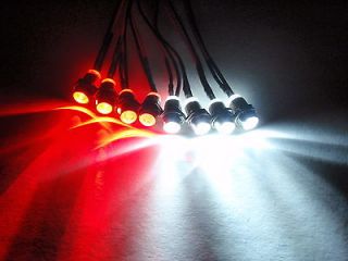 RC LED LIGHT KIT,4 WHITE 4 RED REVO,TRAXXAS,T​​MAXX,HPI