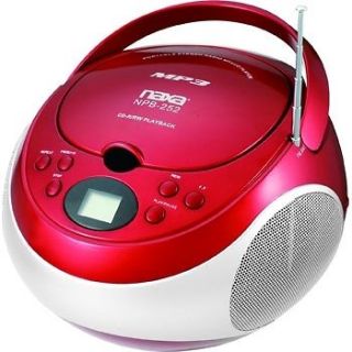 Portable /CD Player with AM/FM Stereo Radio  Red