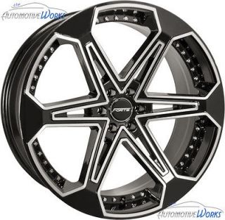  Black Mirror Wheels Rims Inch 20 (Fits 2002 Chevrolet Trailblazer