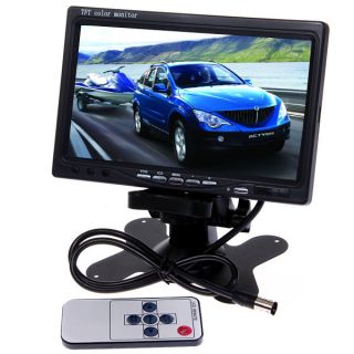   LCD Color Car Rearview Headrest 169 Monitor DVD VCR with IR Remote