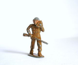 American Alloy Lead Toy Soldier Walkie Talkie Toy Creations USA Army 
