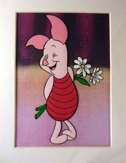 Winnie the Pooh & Piglet Hand Painted Animation Art Cartoon Cel