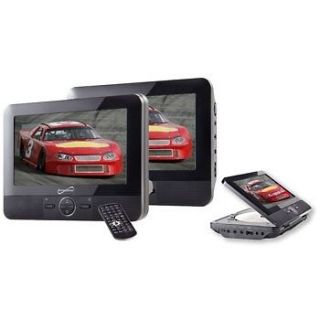 Supersonic SC 198 7 Dual Screen DVD Player With USB/SD Inputs