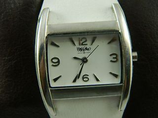 MOSSIMO LADIES WATCH HEAVY DUTY WHITE BAND /TANK FACE