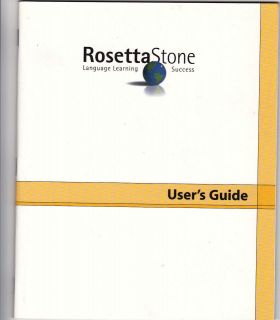 Rosetta Stone RosettaStone Users Guide Version 2 any language