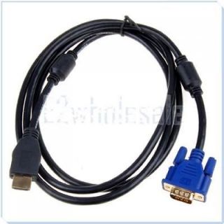 HDMI to SVGA VGA MALE CABLE FOR LAPTOP PC LCD HD TV