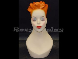 Mannequin Head Bust Vintage Wig Hat Jewelry Display Y4X