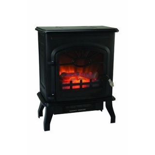   1500 Watt Wood Stove Style Electric Heater Fireplace with Thermostat