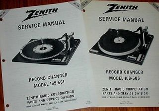 NEW Service Manuals BSR Heathkit/ZENITH Turntables RC 35 RC 36 169 