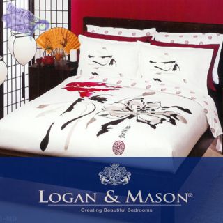 SHOJI RED– QUEEN BED QUILT COVER SET (SYMBOLIC JAPANESE)   BRAND 