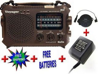   Voyager Solar/Crank/Battery/AC AM/FM SW & Weather Emergency Radio