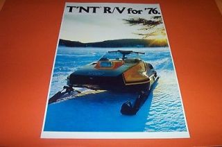 76 SKI DOO TNT R/V SNOWMOBILE POSTER 76 RV vintage sno machine