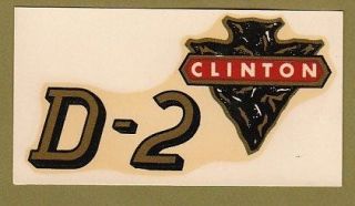 CLINTON ENGINE Decal NOS D 2 Chainsaw