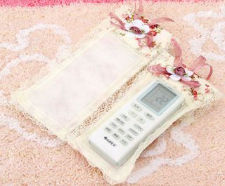Bowknot Lace Flower TV Air condition Remote Control Protective Sleeve 