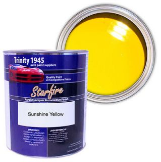 Newly listed 1 Gallon Sunshine Yellow Acrylic Lacquer Auto Paint