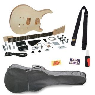 Saga HT 10 Build Your Own P Style Electric Guitar Kit Deluxe Bundle