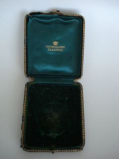 ANTIQUE JEWELLERY OR POCKET WATCH or MEDAL CASE FATTORINI & SONS 