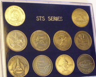 SPACE SHUTTLE NASA MISSION COIN SET OF 5TH TEN LAUNCHES