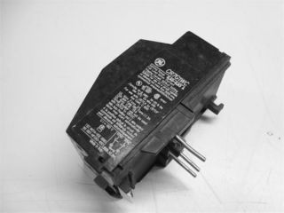 GENERAL ELECTRIC CR7G1WC OVERLOAD RELAY 0.4 0.63 AMPS IEC PUSH TO 