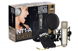   Rode NT1 A Condenser Microphone Bundle NT1A Recording Solution **NEW
