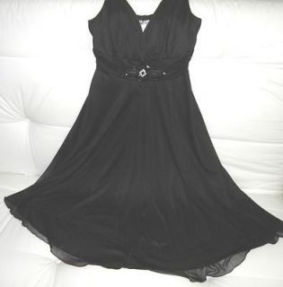 EN FOCUS Studio Cocktail Evening Black Dress size 6 NEW