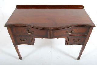 Antique Georgian Style Mahogany Queen Anne Revival Writing Desk