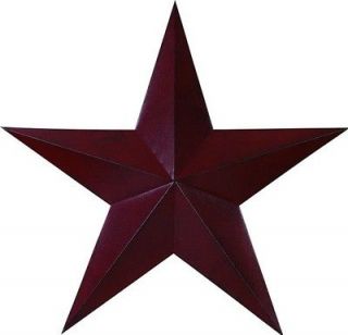 New Primitive Americana Metal Star 18 Country Wall Decor Rustic Red 