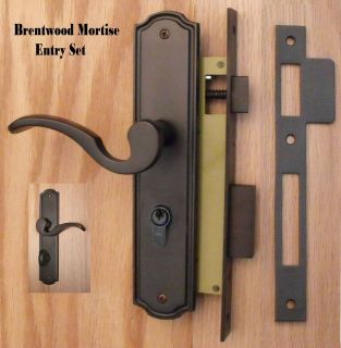 Entry Door Levers & Escutcheon Plates Mortise Lock Set New Style 