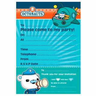   Party Adventure Captain Barnacles Party Invitations plus Envelopes
