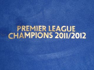 Manchester Man City Premier League Champions 2011/2012 Iron On Patch