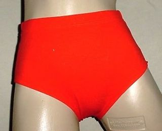 NEW GK Elite nylon sports cheerleading brief bikini Orange S XL