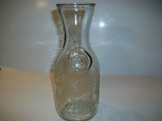1989 Paul Masson Vineyards Etched Wine Carafe by Norman Kosarin