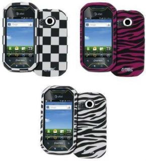 EMPIRE Pantech Crossover P8000 3 Pack of Hard Cases (Checker, Pink 