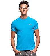 Armani Exchange embroidered logo A/X turquoise T shirt size Medium NWT
