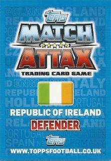 Match Attax Euro 2012 Choose Republic Of Ireland Base Cards