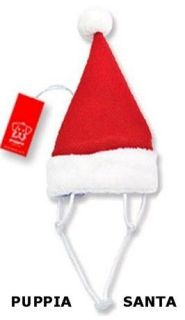  Dog Santa Hat   Red White Chin Strap   Fleece  Christmas Costume 