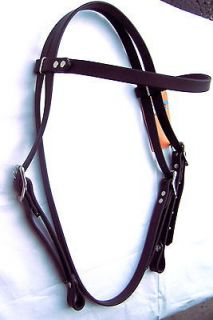  BIOTHANE BROWBAND HEADSTALL WITH SPLIT REINS AND CURB NEW HORSE TACK